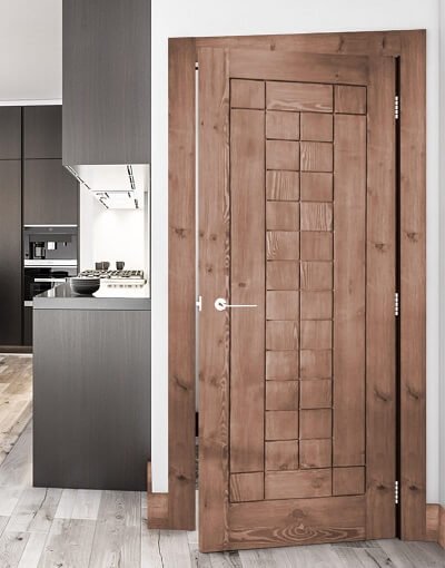 Solid wood closet doors